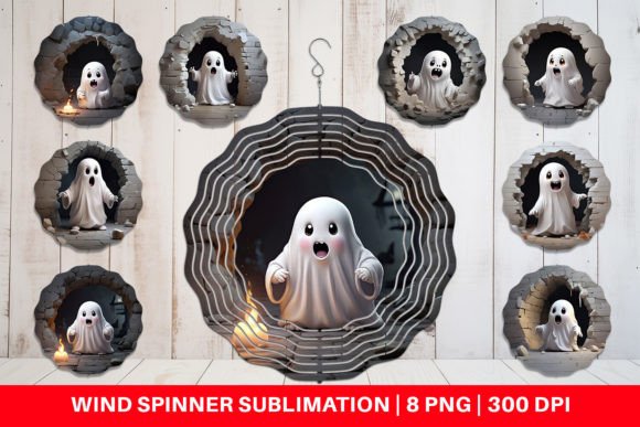 Download Wind Spinner 3D Ghost from Crack Hole - Crack Collection