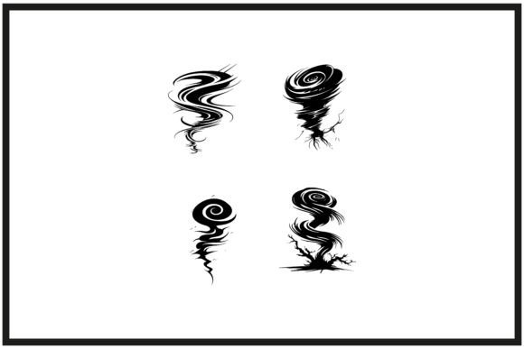 Download Tornado Silhouette Swirling in Motion - Premium Resources