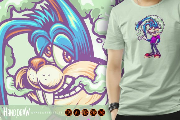 Download Bunny Trippy Smoking Cannabis - Trippy Collection